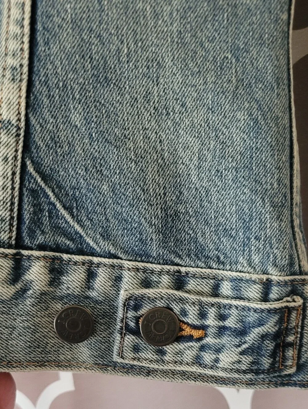 J. Crew Faded Blue Denim Vest